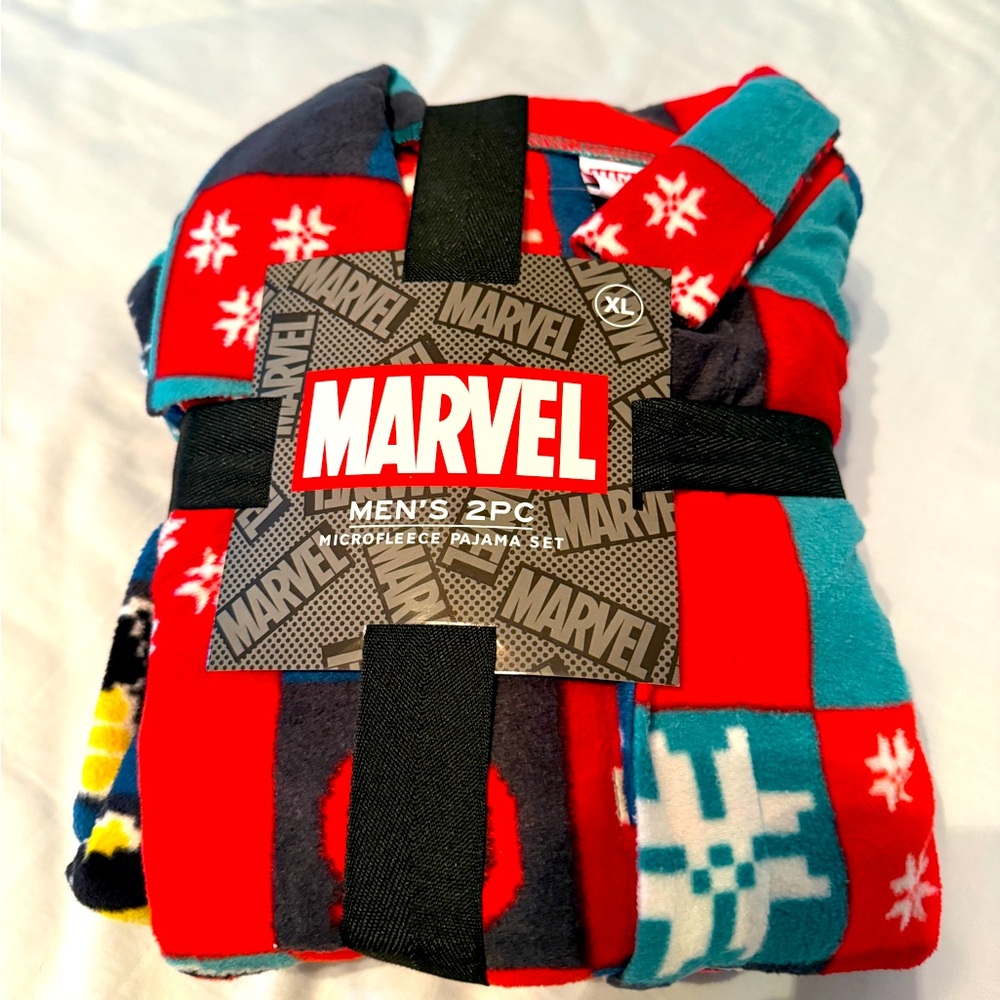 Marvel Men's 2-Piece Microfleece Pajama Set XL